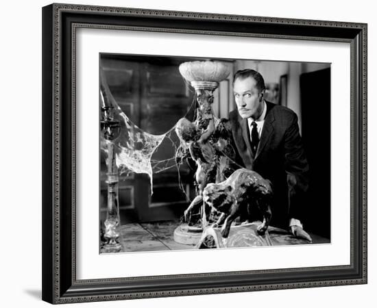 House on Haunted Hill, Vincent Price, 1959-null-Framed Photo