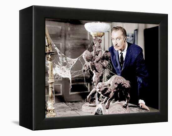 House on Haunted Hill, Vincent Price, 1959-null-Framed Stretched Canvas