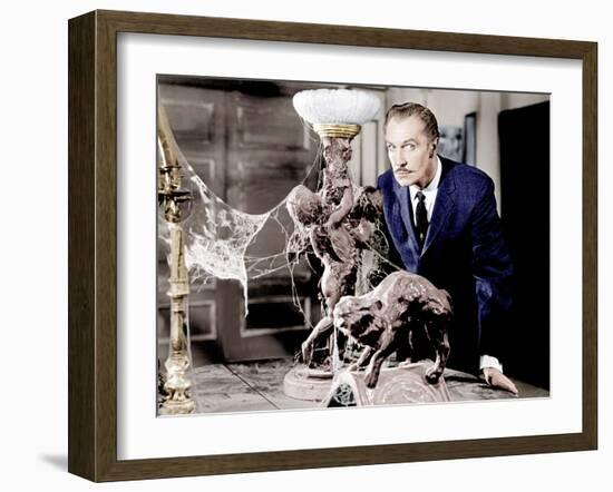 House on Haunted Hill, Vincent Price, 1959-null-Framed Photo