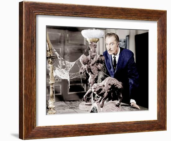 House on Haunted Hill, Vincent Price, 1959-null-Framed Photo