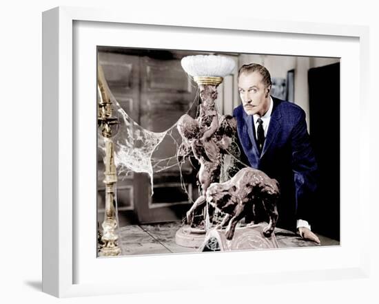 House on Haunted Hill, Vincent Price, 1959-null-Framed Photo