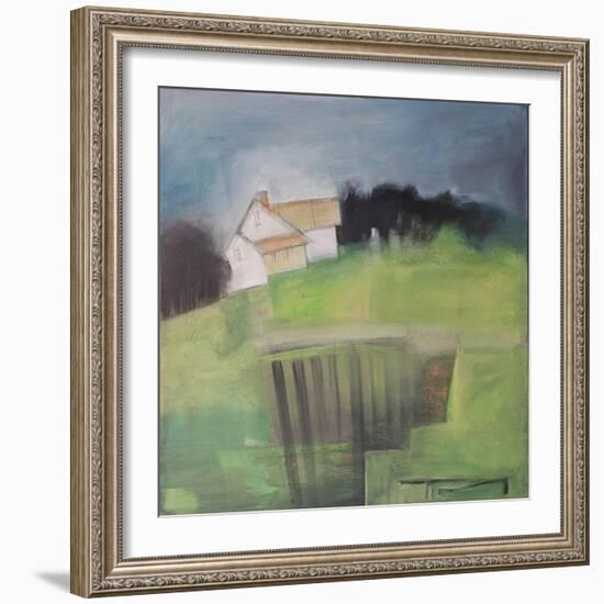 House on Hill with Garden-Tim Nyberg-Framed Giclee Print