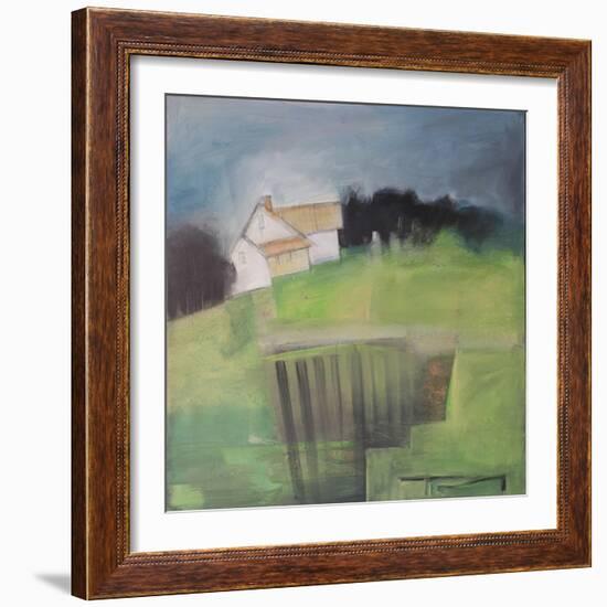 House on Hill with Garden-Tim Nyberg-Framed Giclee Print