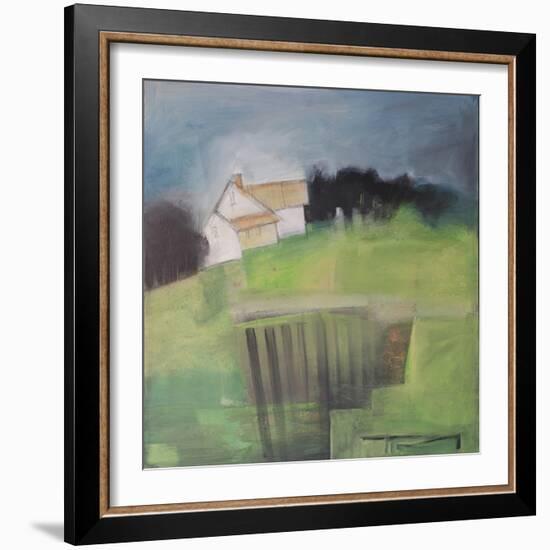 House on Hill with Garden-Tim Nyberg-Framed Giclee Print