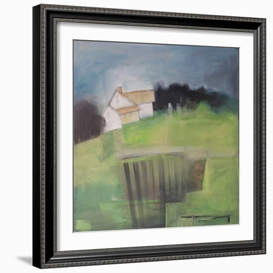 House on Hill with Garden-Tim Nyberg-Framed Giclee Print