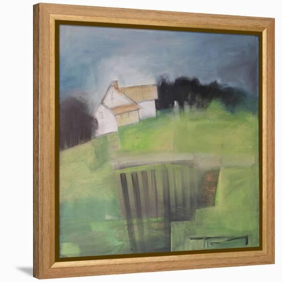 House on Hill with Garden-Tim Nyberg-Framed Premier Image Canvas