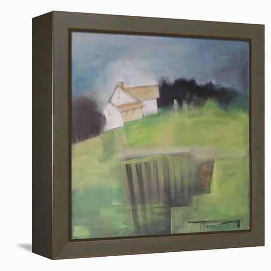 House on Hill with Garden-Tim Nyberg-Framed Premier Image Canvas