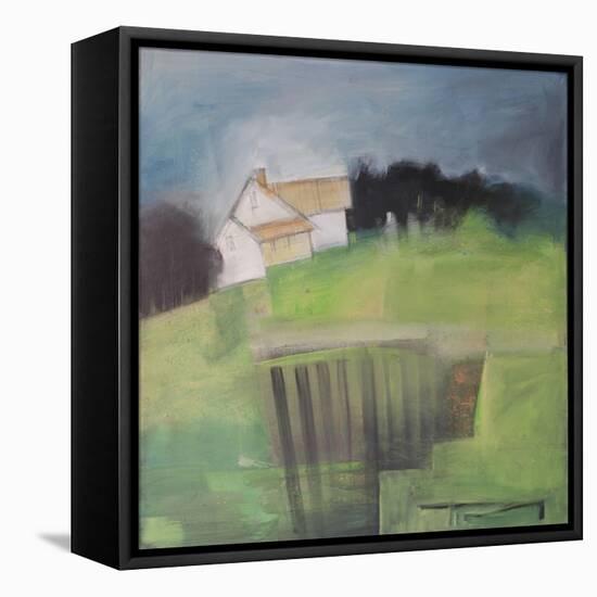 House on Hill with Garden-Tim Nyberg-Framed Premier Image Canvas