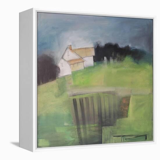 House on Hill with Garden-Tim Nyberg-Framed Premier Image Canvas