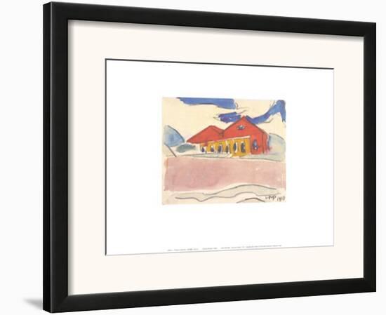 House on the Beach, c.1910-Max Pechstein-Framed Art Print