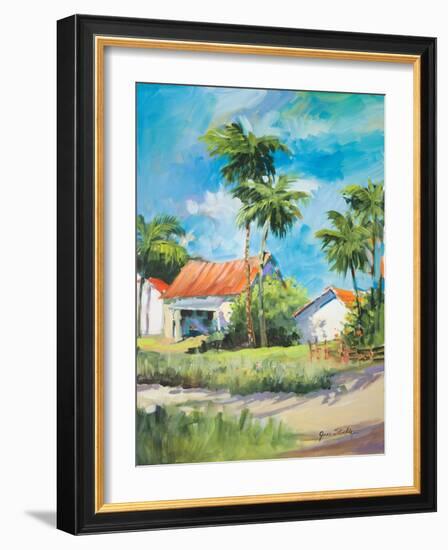 House on the Beach-Jane Slivka-Framed Art Print