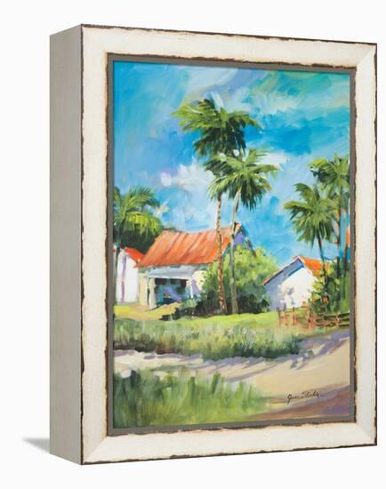 House on the Beach-Jane Slivka-Framed Stretched Canvas