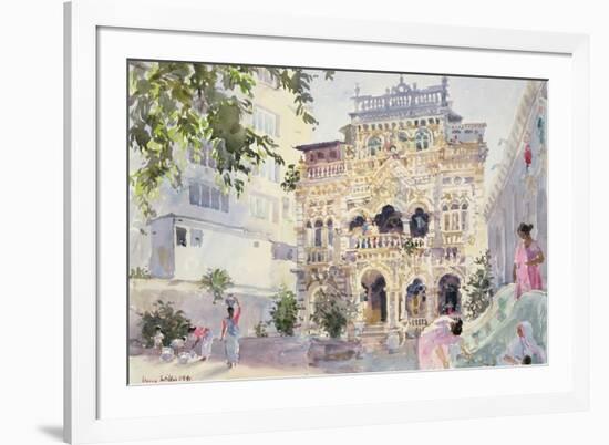 House on the Hill, Bombay, 1991-Lucy Willis-Framed Giclee Print