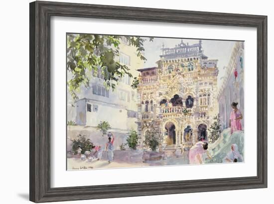 House on the Hill, Bombay, 1991-Lucy Willis-Framed Giclee Print