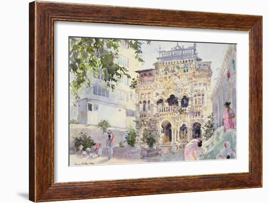 House on the Hill, Bombay, 1991-Lucy Willis-Framed Giclee Print