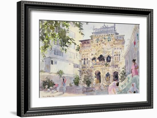 House on the Hill, Bombay, 1991-Lucy Willis-Framed Giclee Print