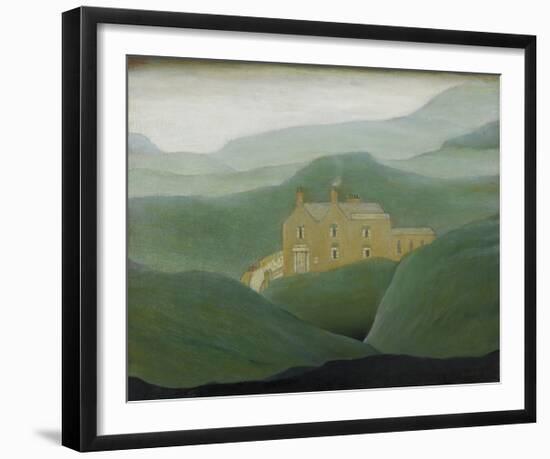 House On The Moor, 1950-Laurence Stephen Lowry-Framed Premium Giclee Print