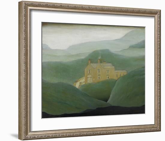 House On The Moor, 1950-Laurence Stephen Lowry-Framed Premium Giclee Print