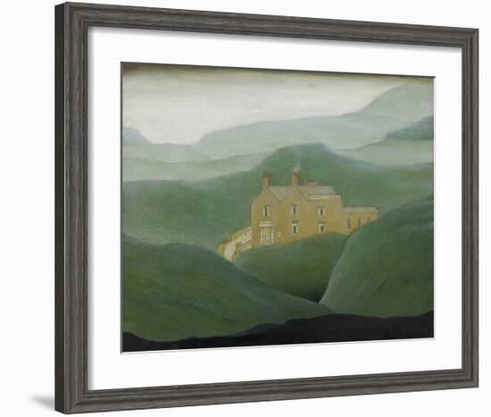 House On The Moor, 1950-Laurence Stephen Lowry-Framed Premium Giclee Print