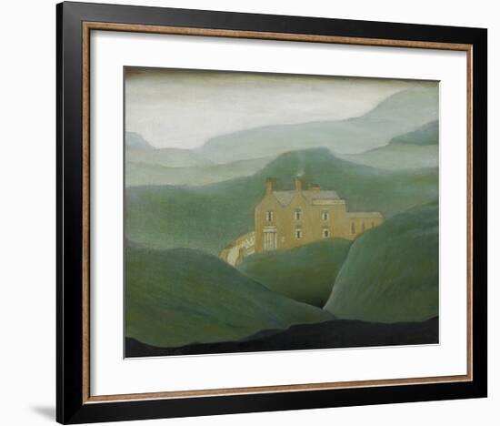 House On The Moor, 1950-Laurence Stephen Lowry-Framed Premium Giclee Print