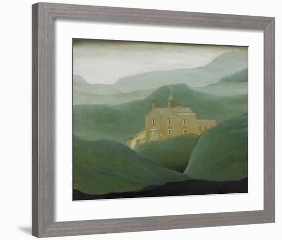 House On The Moor, 1950-Laurence Stephen Lowry-Framed Premium Giclee Print