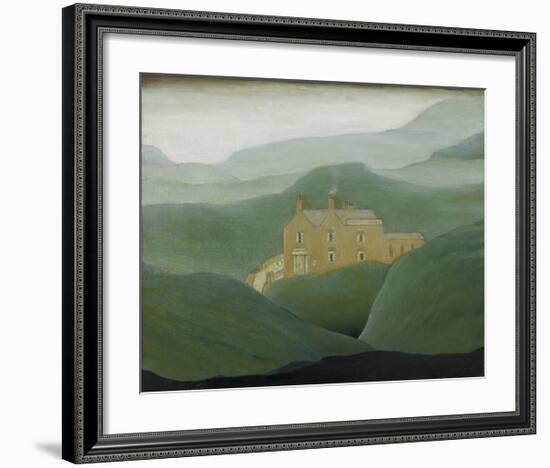 House On The Moor, 1950-Laurence Stephen Lowry-Framed Premium Giclee Print