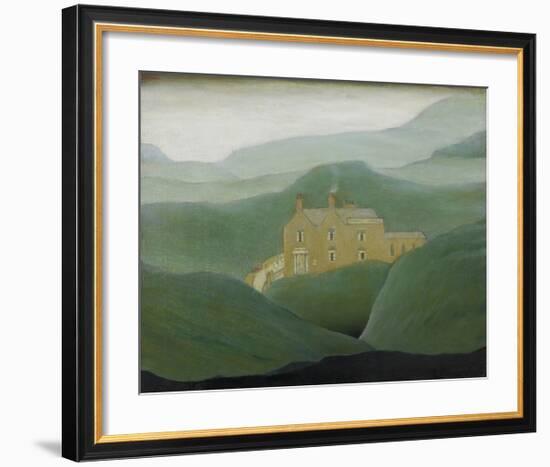 House On The Moor, 1950-Laurence Stephen Lowry-Framed Premium Giclee Print