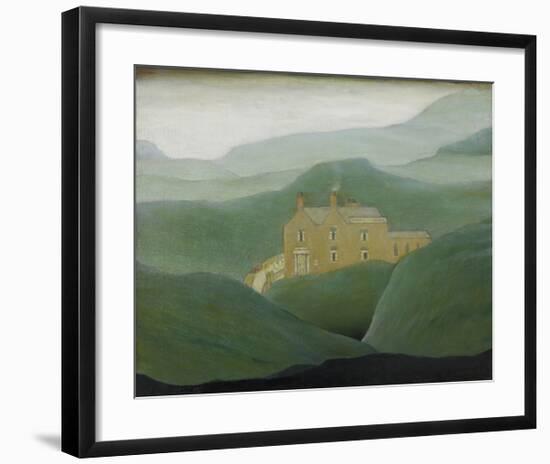 House On The Moor, 1950-Laurence Stephen Lowry-Framed Premium Giclee Print