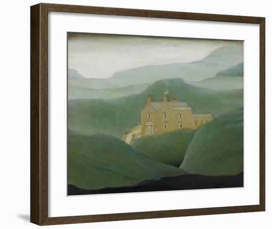 House On The Moor, 1950-Laurence Stephen Lowry-Framed Premium Giclee Print