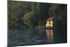 House on the Rhone River, Surronded by Trees, Geneva-Marcel Malherbe-Mounted Photographic Print