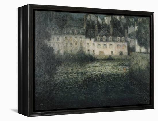 House on the River in the Moonlight-Henri Eugene Augustin Le Sidaner-Framed Premier Image Canvas