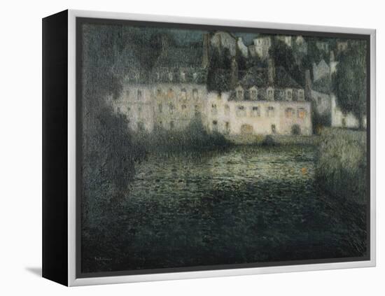 House on the River in the Moonlight-Henri Eugene Augustin Le Sidaner-Framed Premier Image Canvas