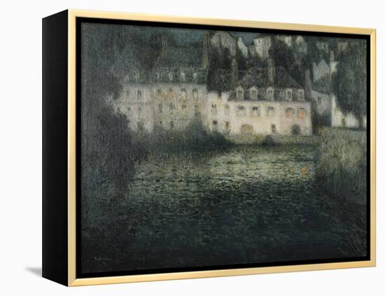 House on the River in the Moonlight-Henri Eugene Augustin Le Sidaner-Framed Premier Image Canvas