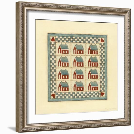 House Patchwork-Robin Betterley-Framed Giclee Print