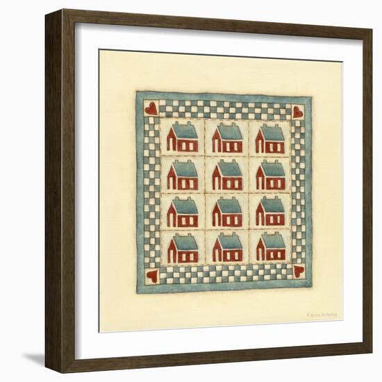 House Patchwork-Robin Betterley-Framed Giclee Print