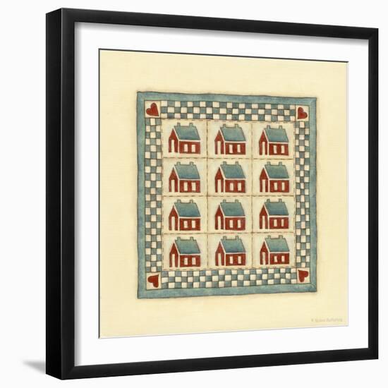 House Patchwork-Robin Betterley-Framed Giclee Print