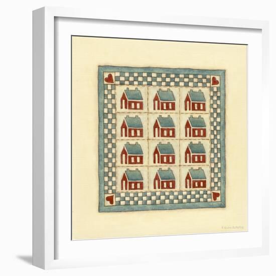 House Patchwork-Robin Betterley-Framed Giclee Print