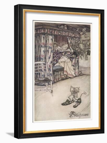 House Plagued by Goblins-Arthur Rackham-Framed Art Print