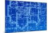 House Plan Blueprints Close Up-haveseen-Mounted Art Print