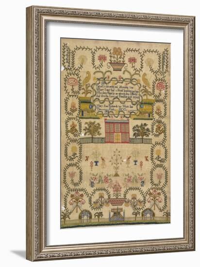 House Sampler, c.1800--Framed Giclee Print