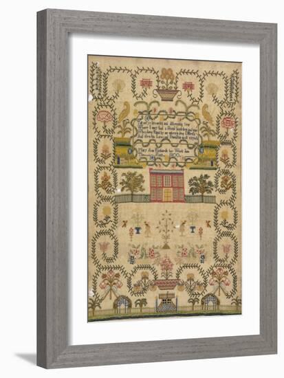 House Sampler, c.1800-null-Framed Giclee Print