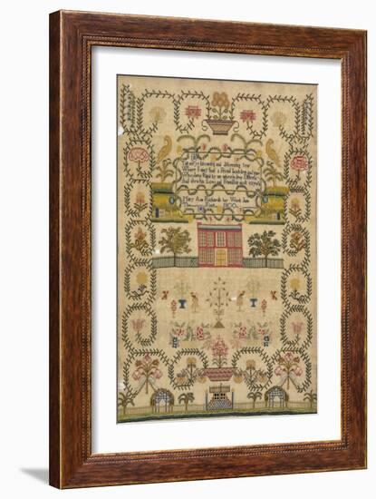 House Sampler, c.1800--Framed Giclee Print