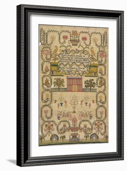 House Sampler, c.1800--Framed Giclee Print