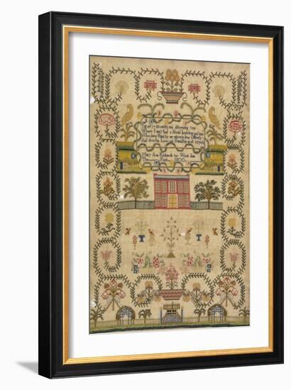 House Sampler, c.1800-null-Framed Giclee Print