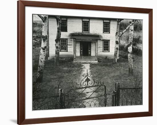 House, Trees, Gate, c. 1950-Brett Weston-Framed Photographic Print