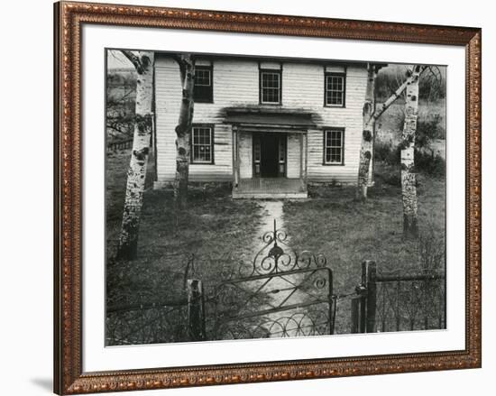 House, Trees, Gate, c. 1950-Brett Weston-Framed Photographic Print