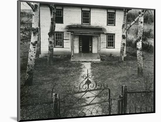 House, Trees, Gate, c. 1950-Brett Weston-Mounted Photographic Print