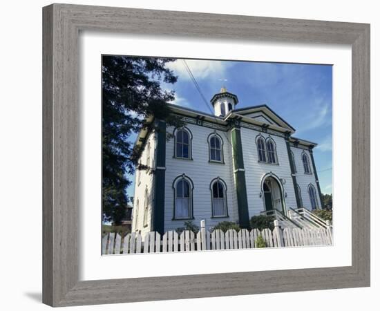 House Where Alfred Hitchcock's the Birds Was Filmed, Bodega Bay, Northern California, USA-Alison Wright-Framed Photographic Print