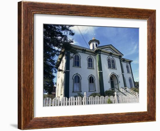 House Where Alfred Hitchcock's the Birds Was Filmed, Bodega Bay, Northern California, USA-Alison Wright-Framed Photographic Print