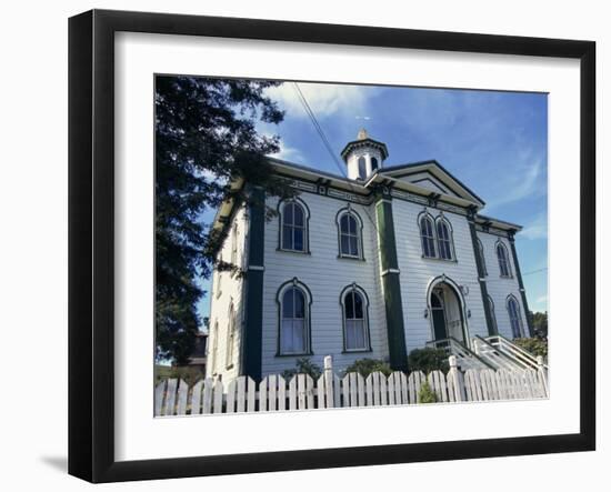 House Where Alfred Hitchcock's the Birds Was Filmed, Bodega Bay, Northern California, USA-Alison Wright-Framed Photographic Print